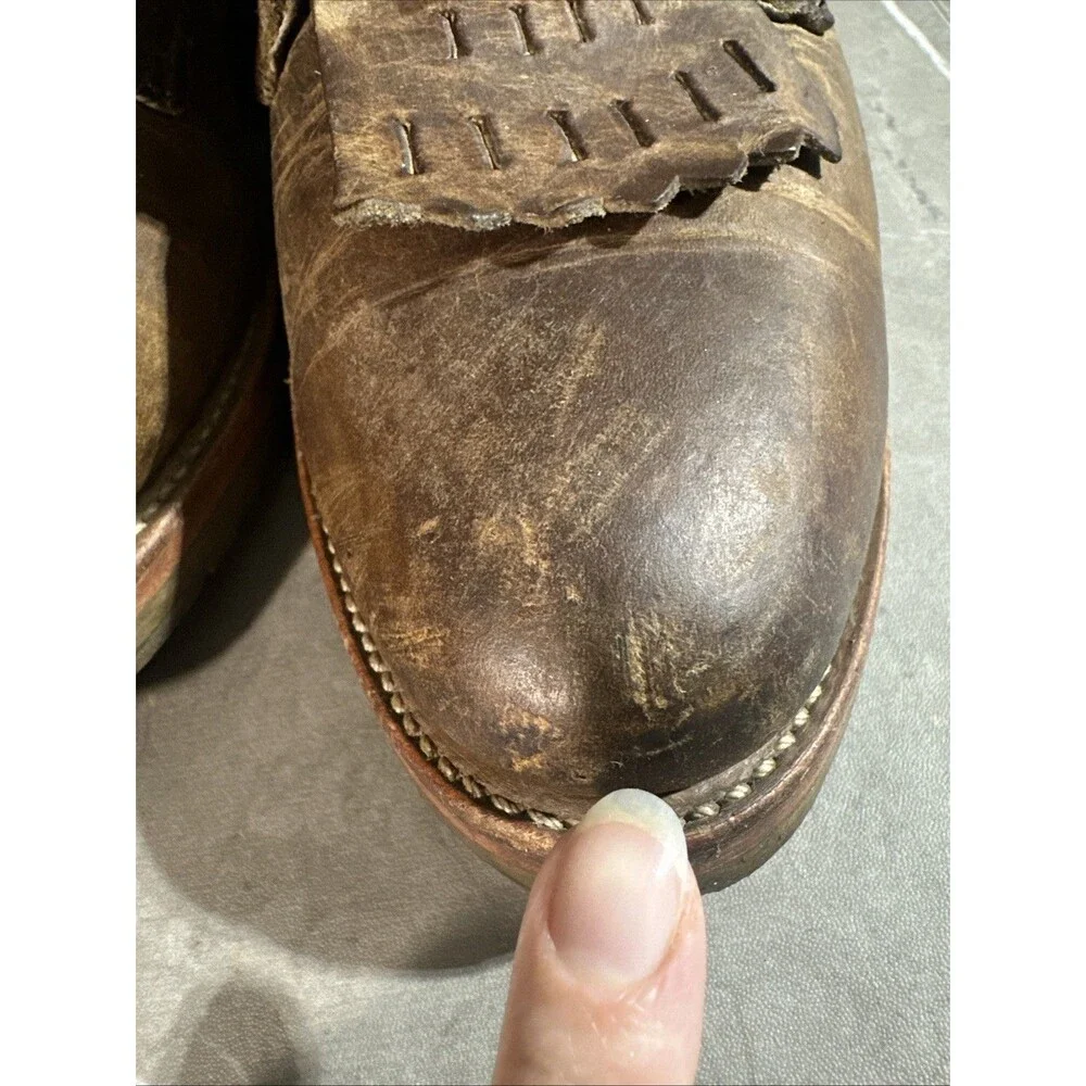 Double H Western ‘Lewis’ Logger Packer Lace Up Boots Brown DH9635 Size 10.5 EE